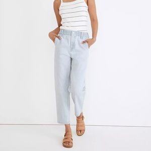 Madewell pull on balloon jeans